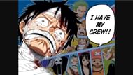 Luffy thinking about his friends (Image via Shueisha)